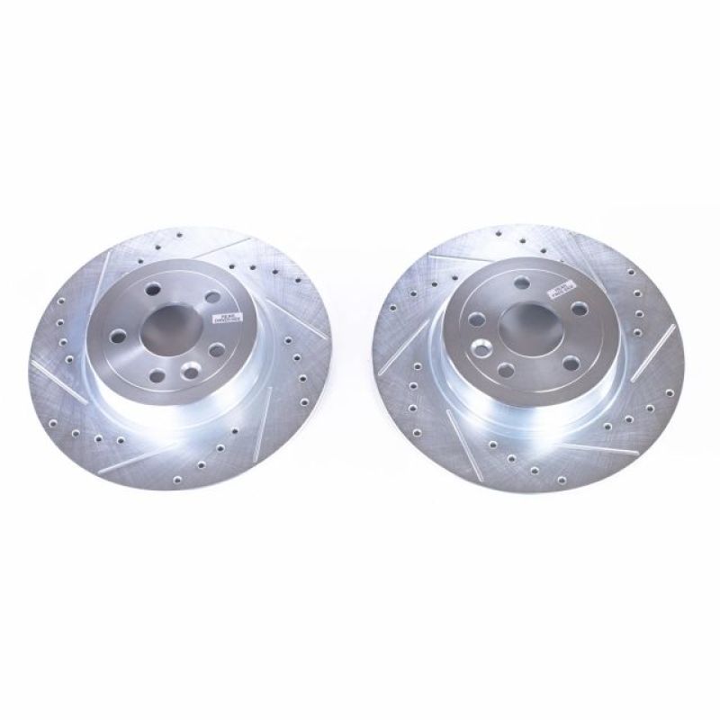 PowerStop Power Stop 16-18 Land Rover Range Rover Evoque Rear Evolution Drilled & Slotted Rotors - Pair