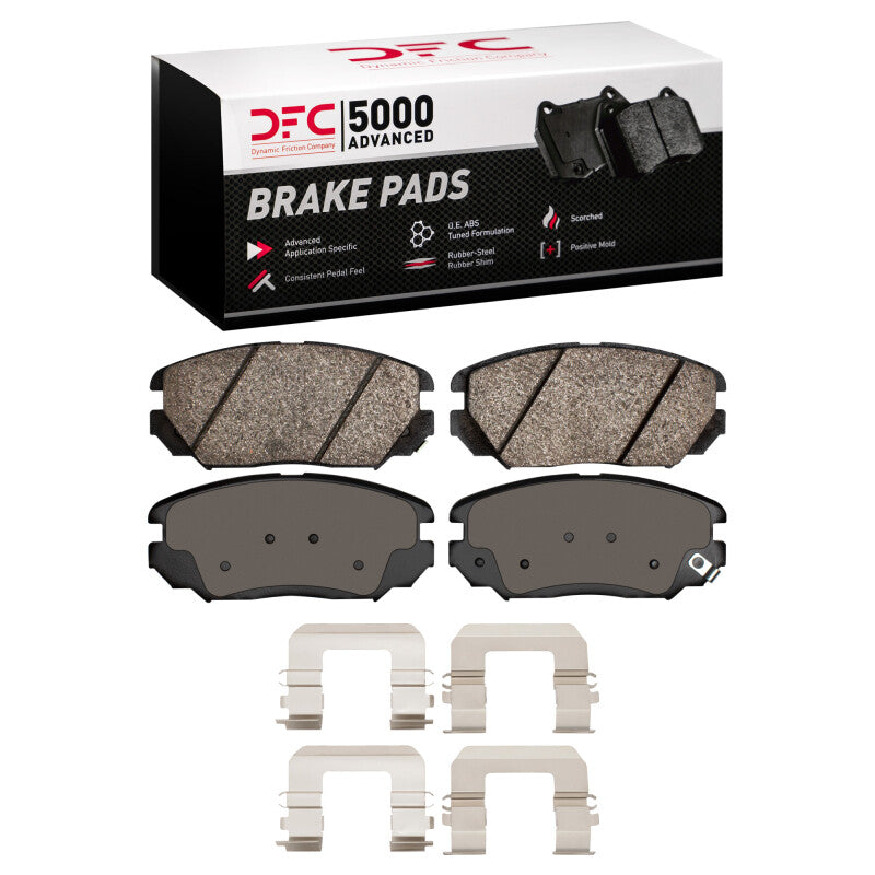 DFC 05-11 Hyundai Azera Front 5000 Advanced Ceramic Brake Pads and Hardware Kit