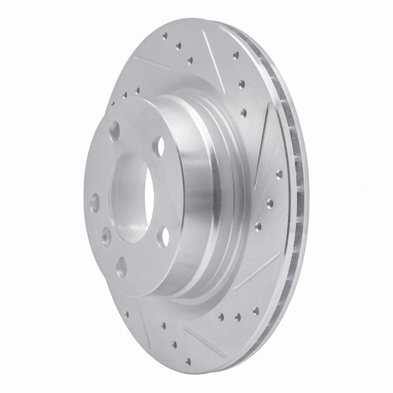 R1 Concepts R1 06-21 BMW 230I Rear Right Drilled & Slotted Silver Brake Rotor