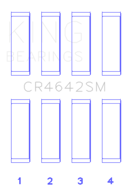 King Engine Bearings Toyota 1/2NR-FE (Size STD) Rod Bearing Set