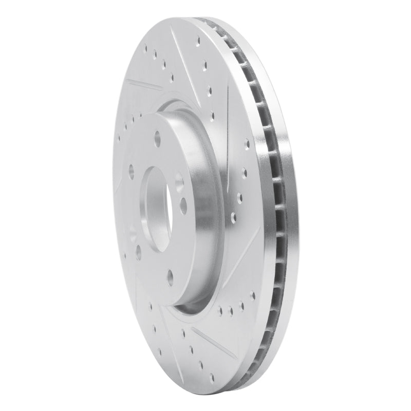 R1 Concepts R1 12-16 Kia SportAGE (USA/Canada) Front Right Drilled & Slotted Silver Brake Rotor