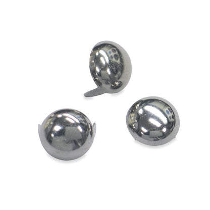 Mustang Motorcycle Mustang Studs 12.5mm (Bag of 20) - Chrome