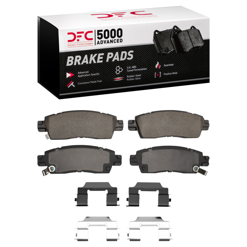 DFC 02-19 Buick Enclave Rear 5000 Advanced Ceramic Brake Pads and Hardware Kit