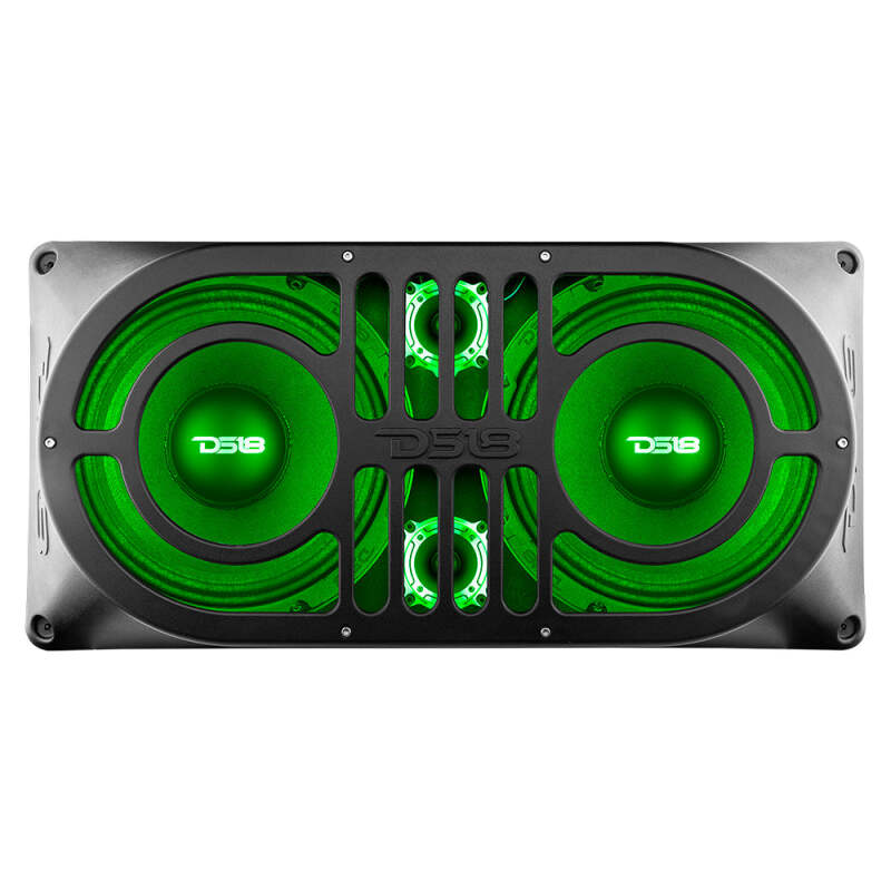 DS18 TJ/JK/JKU/JL/JLU Tailgate Enclosure Fits 2x 10in Speakers 2x 3in Tweeters Grill Included