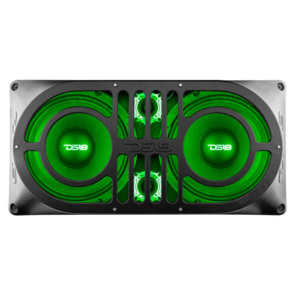 DS18 TJ/JK/JKU/JL/JLU Tailgate Enclosure Fits 2x 10in Speakers 2x 3in Tweeters Grill Included