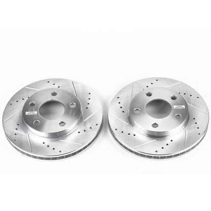 PowerStop Power Stop 04-05 Chevrolet Classic Front Evolution Drilled & Slotted Rotors - Pair