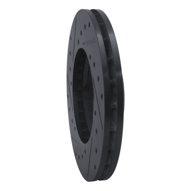 R1 Concepts R1 85-92 Toyota Pickup Front Right Drilled & Slotted Black Brake Rotor