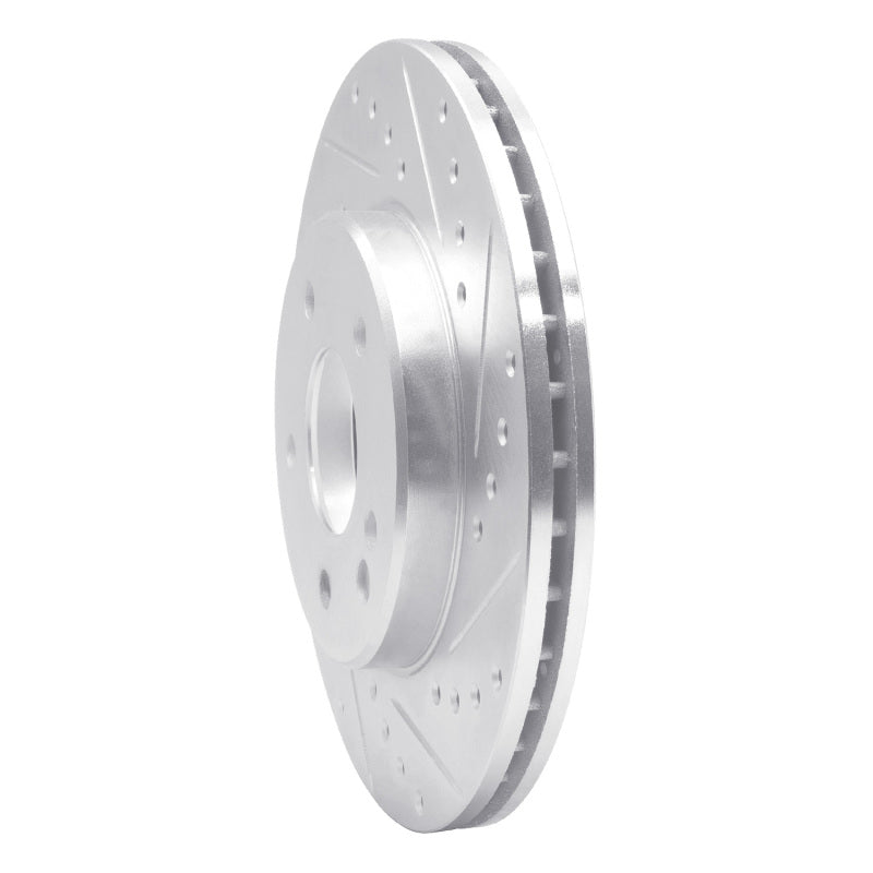 R1 Concepts R1 94-97 Mercedes-Benz C230 Front Right Drilled & Slotted Silver Brake Rotor