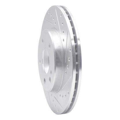 R1 Concepts R1 94-97 Mercedes-Benz C230 Front Right Drilled & Slotted Silver Brake Rotor