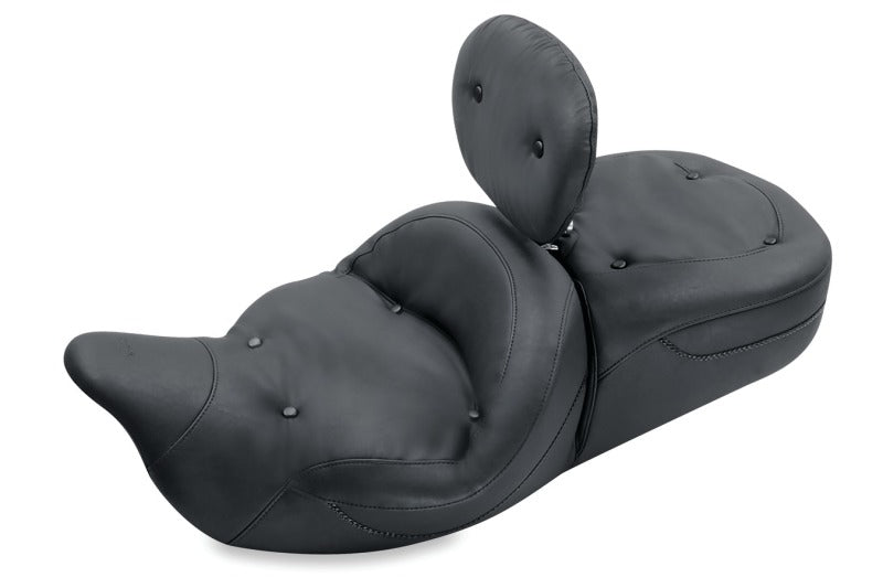 Mustang Motorcycle Mustang 08-21 Harley Electra Glide Std, Rd Glide, Rd King, Str Glide Touring 1PC Seat-Black