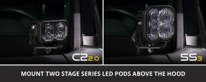 Diode Dynamics 19-21 Ford Ranger Pro SS3 LED Ditch Light Kit - Yellow Combo