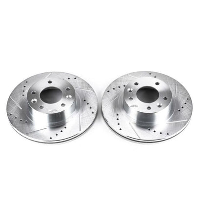 PowerStop Power Stop 93-95 Mazda RX-7 Front Evolution Drilled & Slotted Rotors - Pair