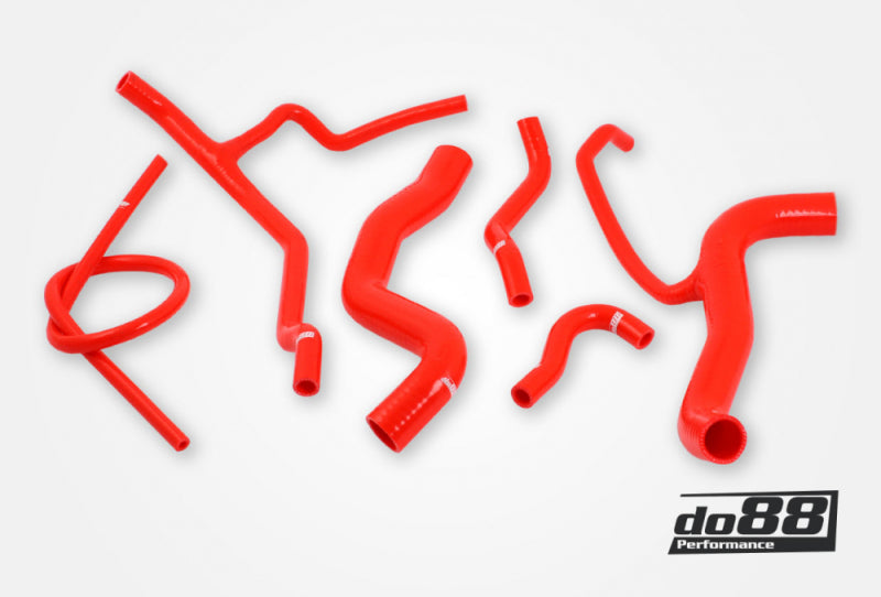 do88 Volvo 740 780 960 Turbo 16V Coolant Hoses Red