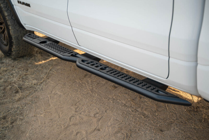 DV8 Offroad 19-25 RAM 1500 Crew Cab OE Plus Side Steps - Black Steel