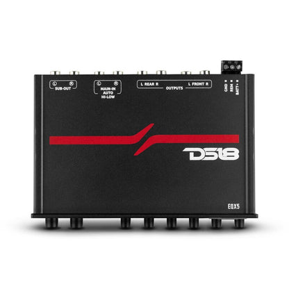 DS18 EQX High Volt 5-Band Equalizer High Level Input