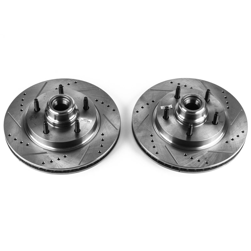 PowerStop Power Stop 97-00 Ford F-150 Front Evolution Drilled & Slotted Rotors - Pair