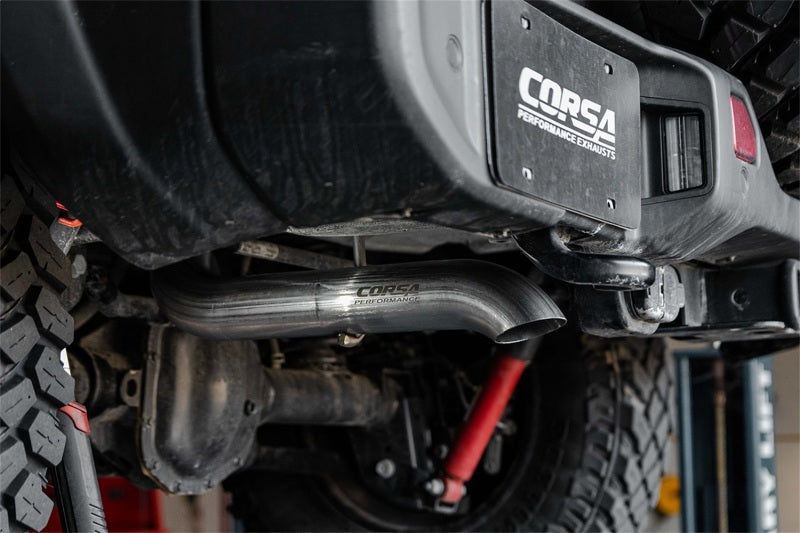 CORSA Performance Corsa 2018-2025 Jeep Wrangler JLU 3.6L Sport 2.75in Cat-Back Exhaust w/ Turn Down Tip
