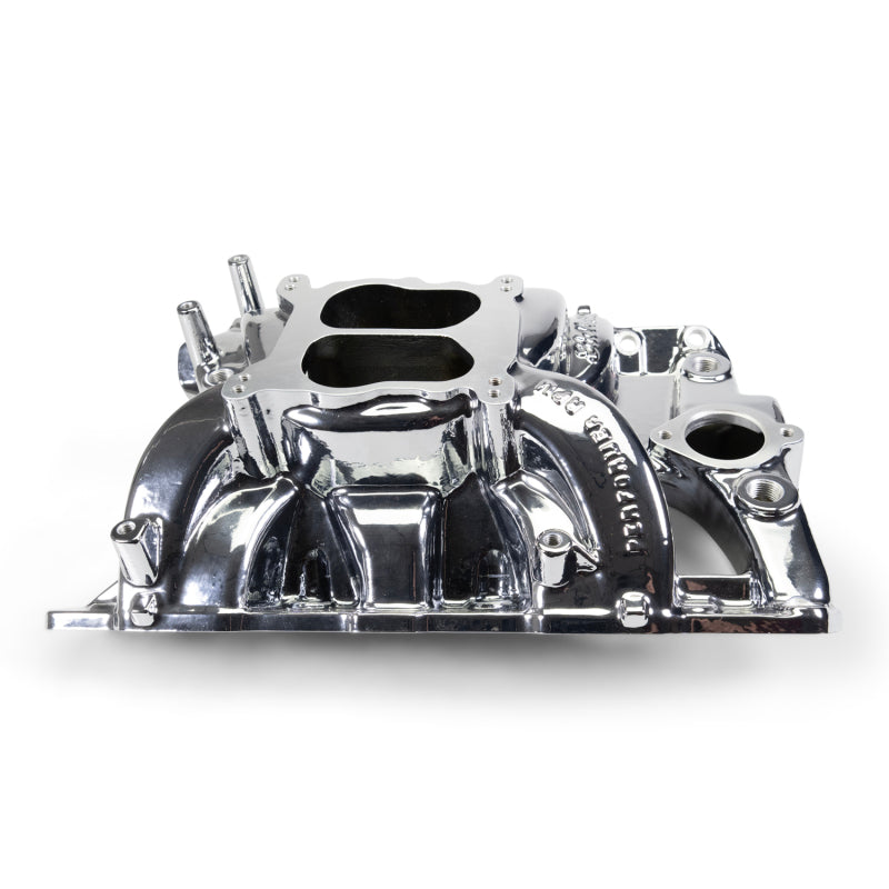 Edelbrock Pontiac 326-455 Performer RPM Intake Manifold - Chrome Plasma Finish