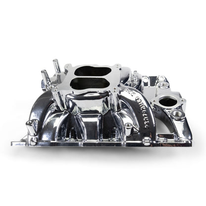 Edelbrock Pontiac 326-455 Performer RPM Intake Manifold - Chrome Plasma Finish