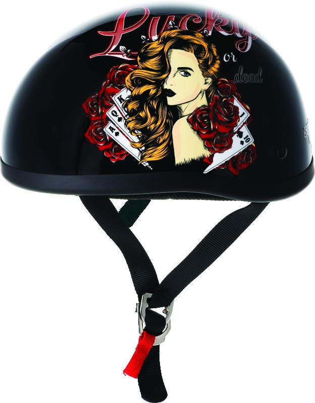 Bikers Choice Skid Lids Lucky Lady Original Helmet - Large