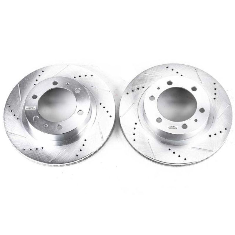 PowerStop Power Stop 03-09 Toyota 4Runner Front Evolution Drilled & Slotted Rotors - Pair