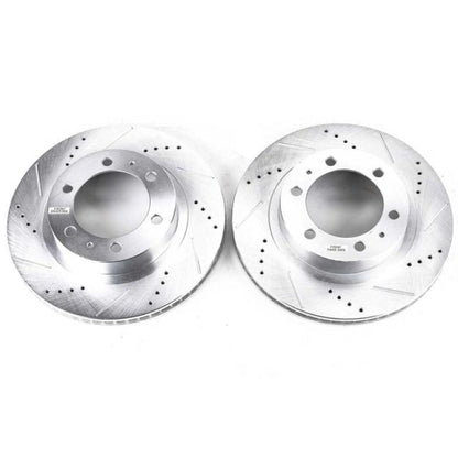 PowerStop Power Stop 03-09 Toyota 4Runner Front Evolution Drilled & Slotted Rotors - Pair