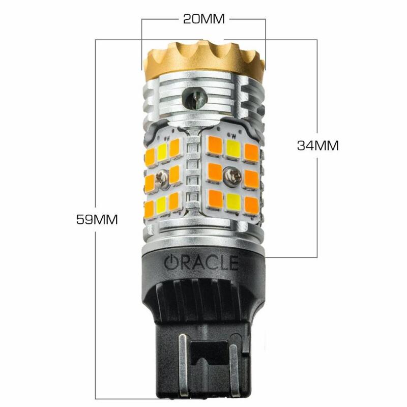 ORACLE Lighting Oracle 7443-CK LED Switchback High Output Can-Bus LED Bulbs - Amber/White Switchback
