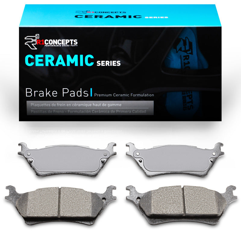 R1 Concepts R1 12-20 Ford F-150 RWD Rear R1 Ceramic Brake Pads