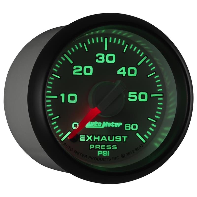 AutoMeter Gauge Exhaust Press. 2-1/16in. 60PSI Stepper Motor Ram Gen 3 Factory Match