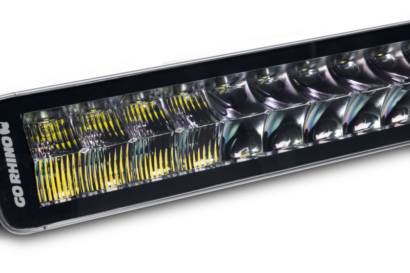 Go Rhino Xplor Blackout Series Dbl Row LED Light Bar (Side/Track Mount) 32in. - Blk