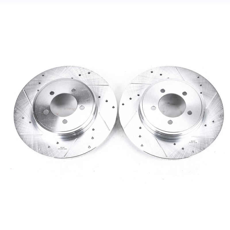 PowerStop Power Stop 03-05 Lincoln Aviator Rear Evolution Drilled & Slotted Rotors - Pair