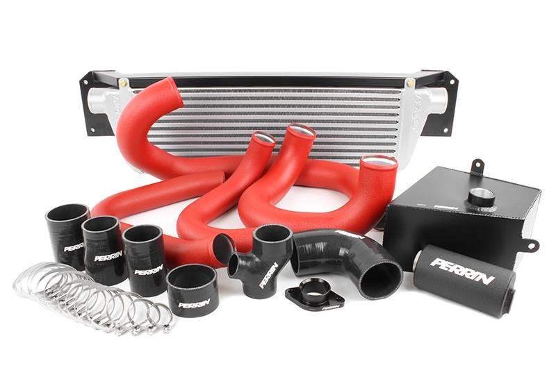 Perrin Performance PERRIN 15-21 Subaru WRX Front Mount Intercooler Boost Tubes + Hardware - Red Tubes