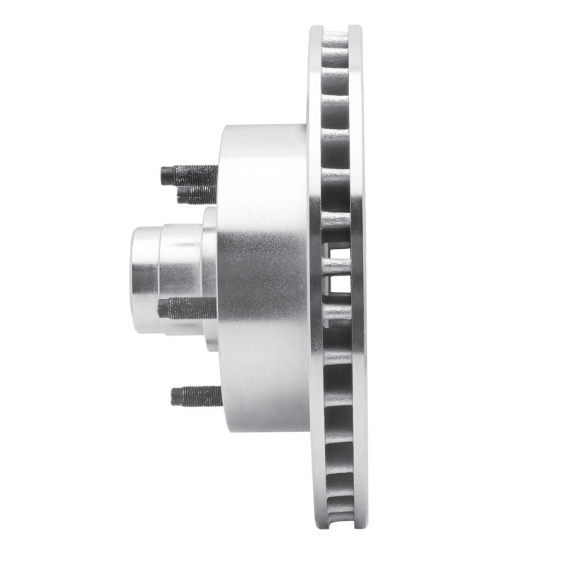 R1 Concepts R1 73-93 Ford E-100 Econoline Front Right Drilled & Slotted Silver Brake Rotor