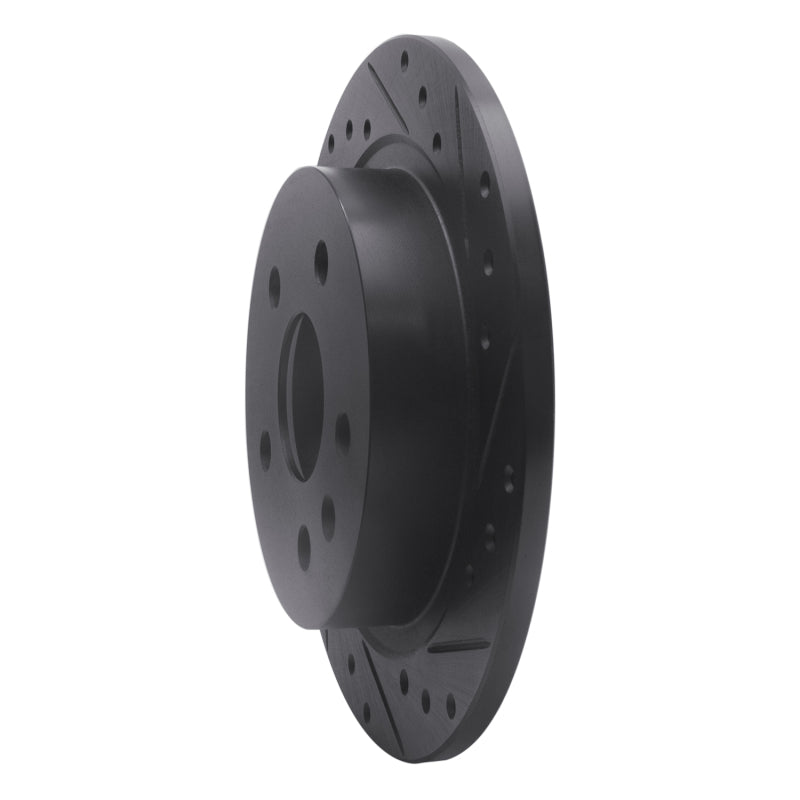 R1 Concepts R1 11-16 Buick LaCrosse Rear Right Drilled & Slotted Black Brake Rotor