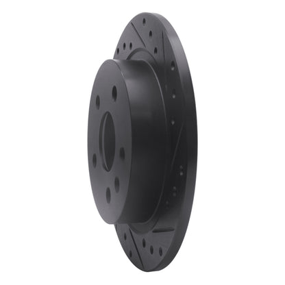 R1 Concepts R1 11-16 Buick LaCrosse Rear Right Drilled & Slotted Black Brake Rotor