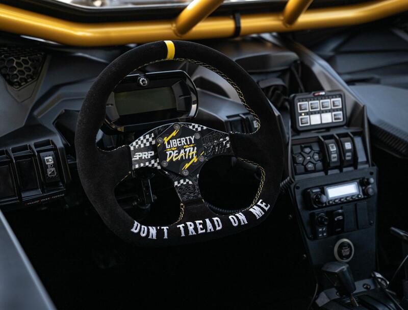 PRP Seats PRP Dont Tread on Me Comp-R Suede Steering Wheel (D-Shaped)