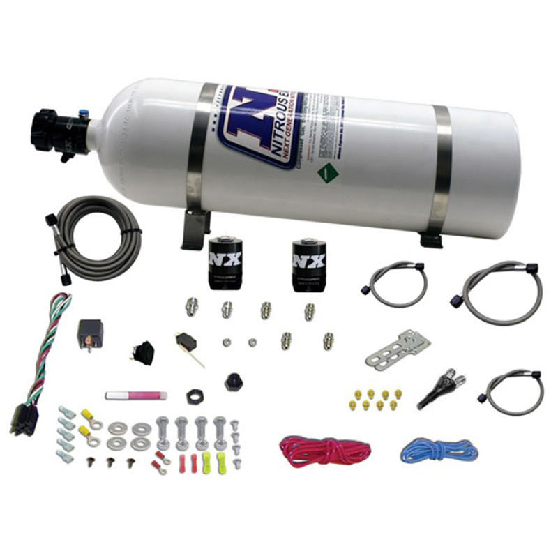 Nitrous Express Shark SHO 400 HP Single Nozzle Nitrous Kit w/15lb Bottle