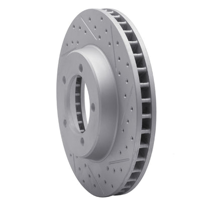 R1 Concepts R1 67-70 Chevrolet Caprice Front Right Drilled & Slotted Geo-Carbon Rotor