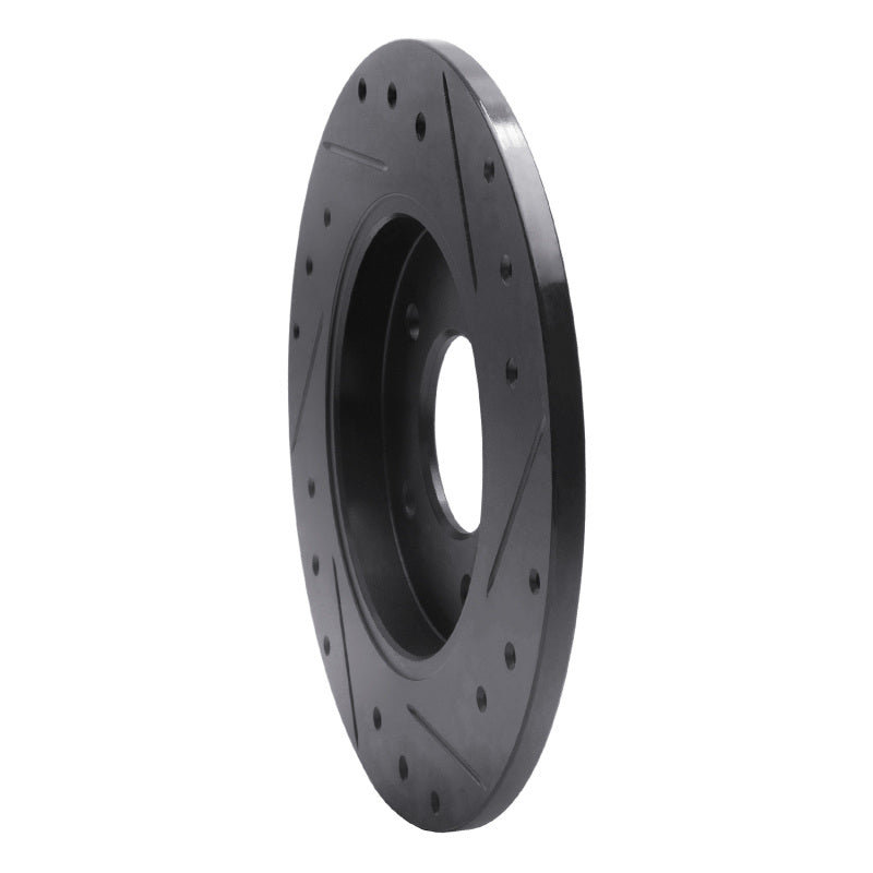 R1 Concepts R1 94-99 Buick Regal Rear Left Drilled & Slotted Black Brake Rotor