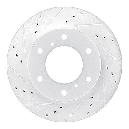 R1 Concepts R1 07-17 Mitsubishi L200 (Mexico) Front Left Drilled & Slotted Silver Brake Rotor