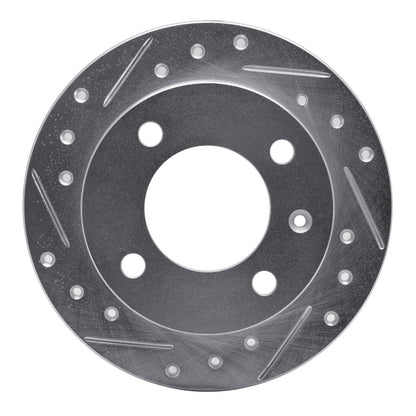 R1 Concepts R1 78-80 Ford Fiesta (USA/Canada) Front Left Drilled & Slotted Silver Brake Rotor