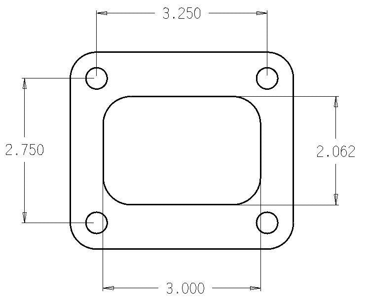 Cometic Gasket Cometic Turbo FLG T4 Garrett Exh Inlet .010in Exhaust Gasket