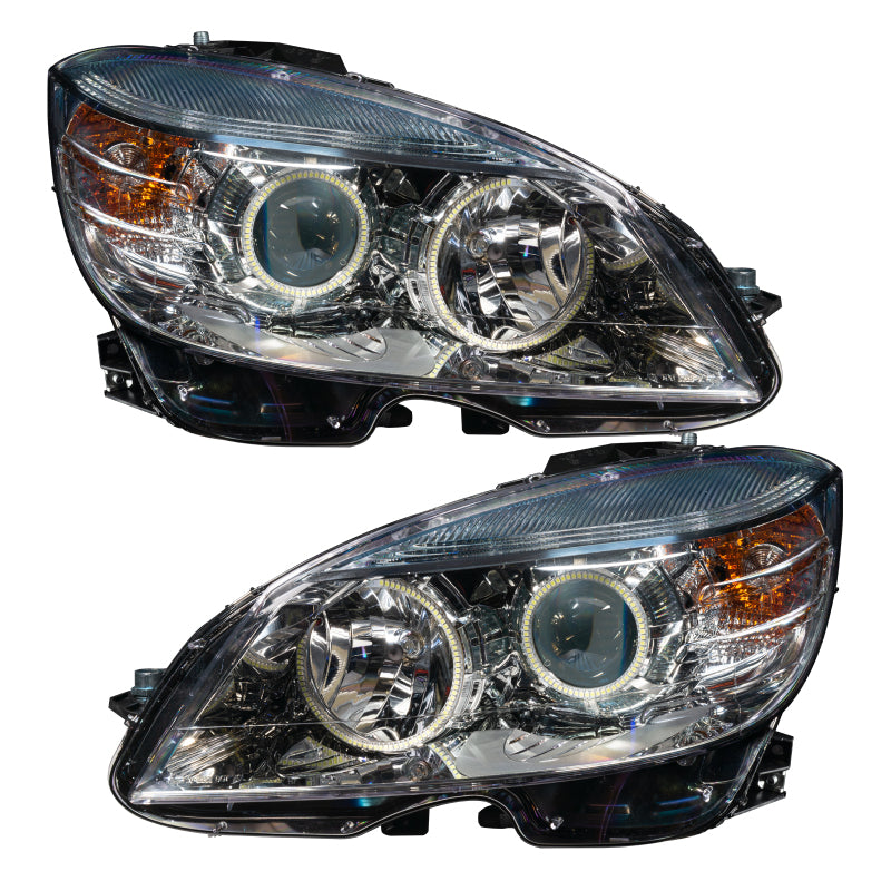 ORACLE Lighting Oracle 08-11 Mercedes Benz C-Class Pre-Assembled Headlights Chrome Housing w/o Controller