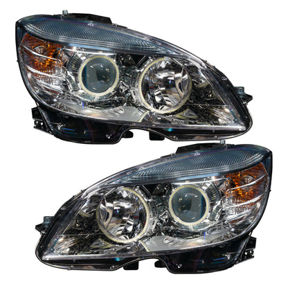 ORACLE Lighting Oracle 08-11 Mercedes Benz C-Class Pre-Assembled Headlights Chrome Housing w/o Controller