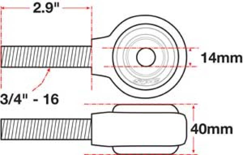 SPC Performance xAxis Rod End Ball Joint