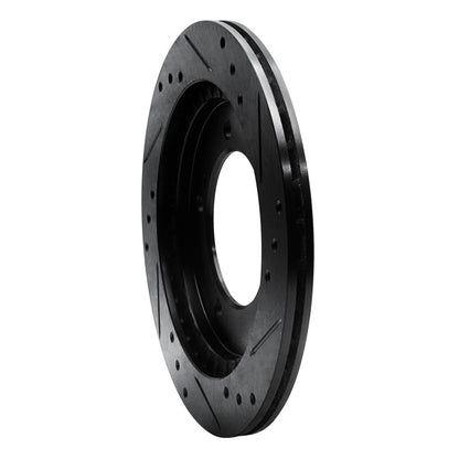 R1 Concepts R1 99-04 Chevrolet Tracker Front Left Drilled & Slotted Black Brake Rotor