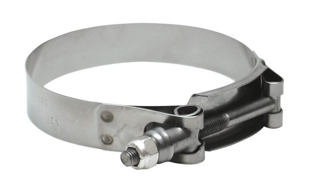 Vibrant SS T-Bolt Clamps Pack of 2 Size Range: 6.28in to 6.59in O.D. For use with 6in I.D. couplers