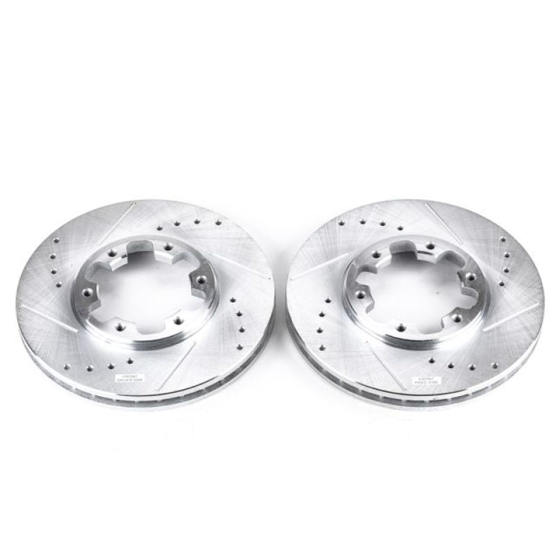 PowerStop Power Stop 03-04 Nissan Frontier Front Evolution Drilled & Slotted Rotors - Pair