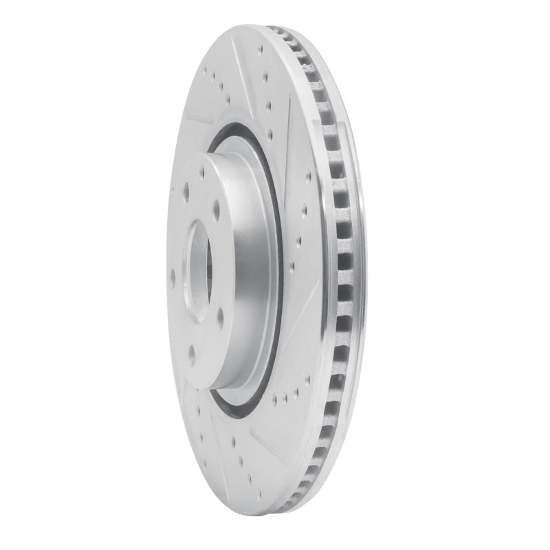R1 Concepts R1 16-25 Mazda 6 Front Right Drilled & Slotted Silver Brake Rotor