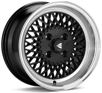 Enkei92 Classic Line 15x8 25mm Offset 4x100 Bolt Pattern Black Wheel